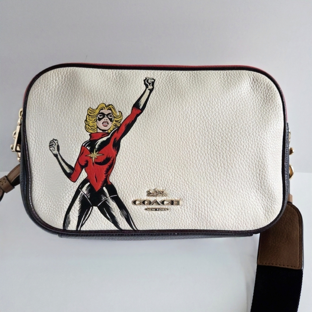 Coach × Marvel Jes Crossbody / Shoulder Bag With Hang Tag, Excellent Condition - Picture 4 of 16